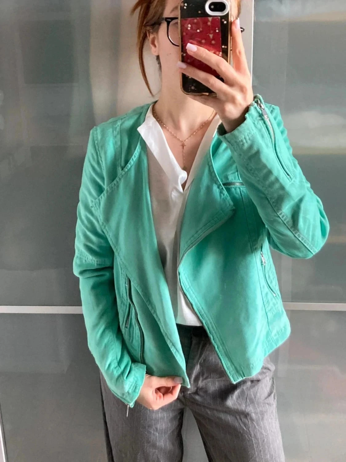 Chaqueta perfecta de gamuza talla M – photo 10